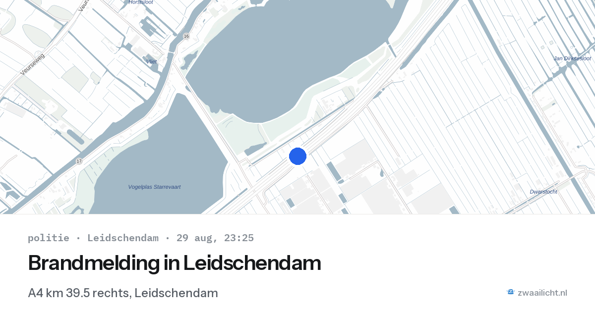 Brandmelding in Leidschendam — 29 aug 2026