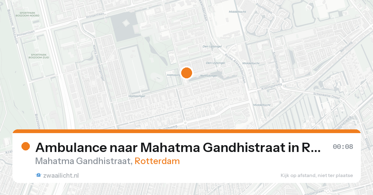 Ambulance naar Mahatma Gandhistraat in Rotterdam — 30 jan 2026