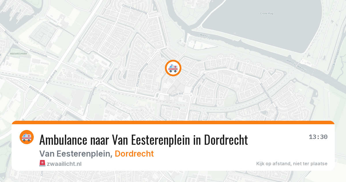 Ambulance naar Van Eesterenplein in Dordrecht — 2 mrt 2026
