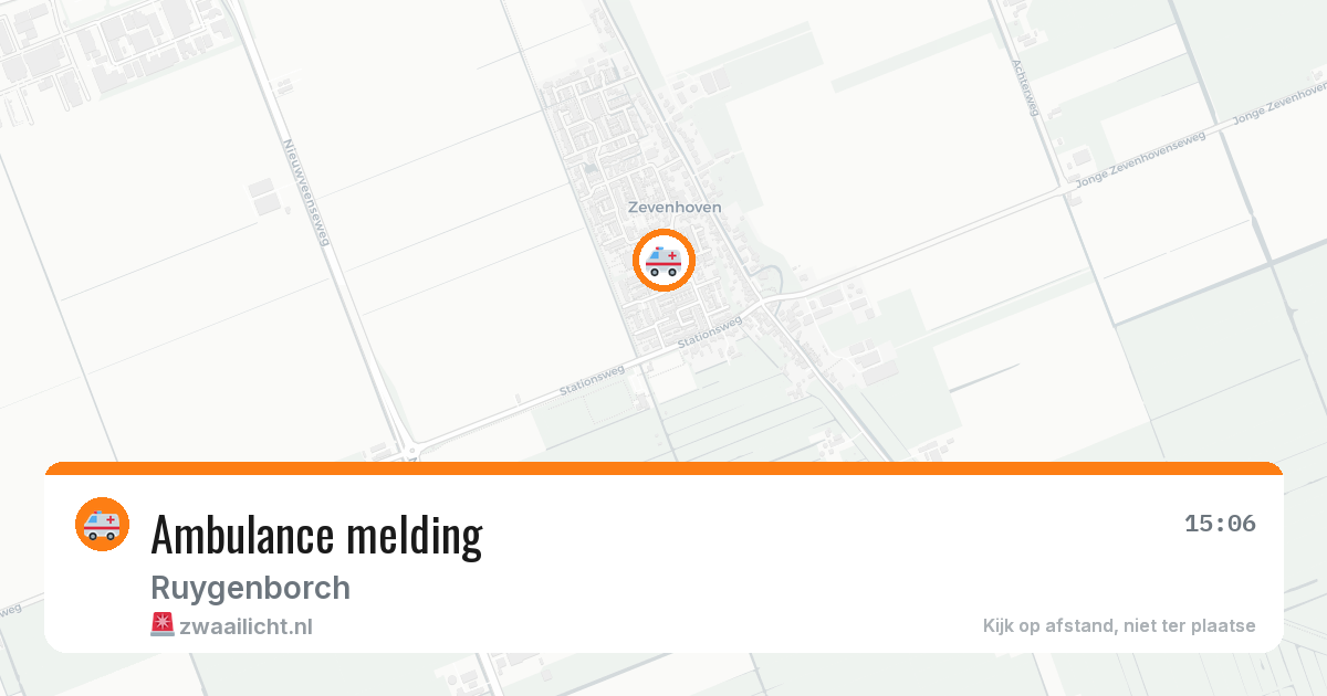 Ambulance melding — 5 mei 2026