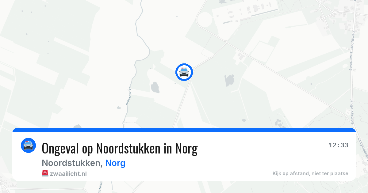 Ongeval op Noordstukken in Norg — 23 apr 2026