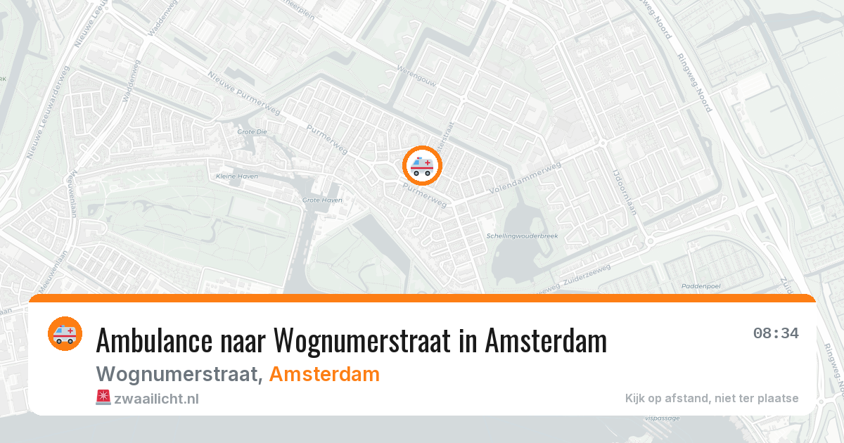 Ambulance naar Wognumerstraat in Amsterdam — 23 apr 2026