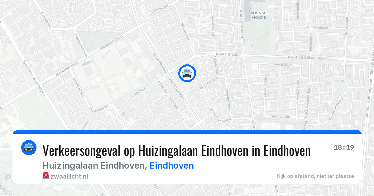 Verkeersongeval op Huizingalaan Eindhoven in Eindhoven — 10 apr 2026