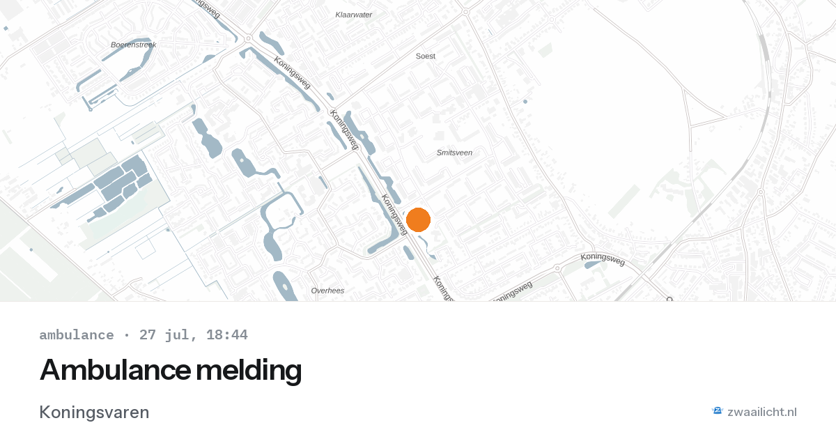 Ambulance melding — 27 jul 2026