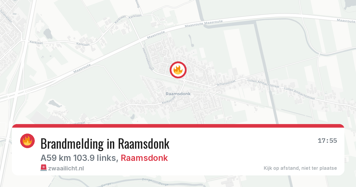 Brandmelding in Raamsdonk — 13 jul 2026