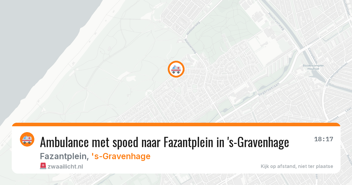 Ambulance met spoed naar Fazantplein in 's-Gravenhage — 12 aug 2026