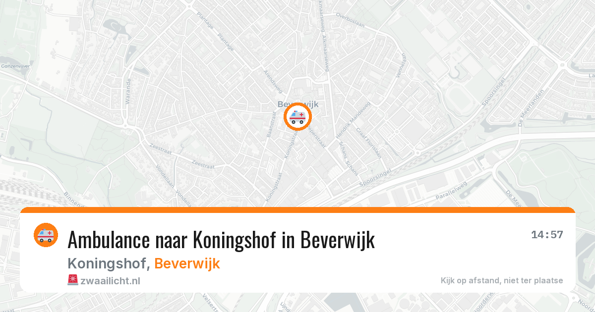 Ambulance naar Koningshof in Beverwijk — 15 mei 2026