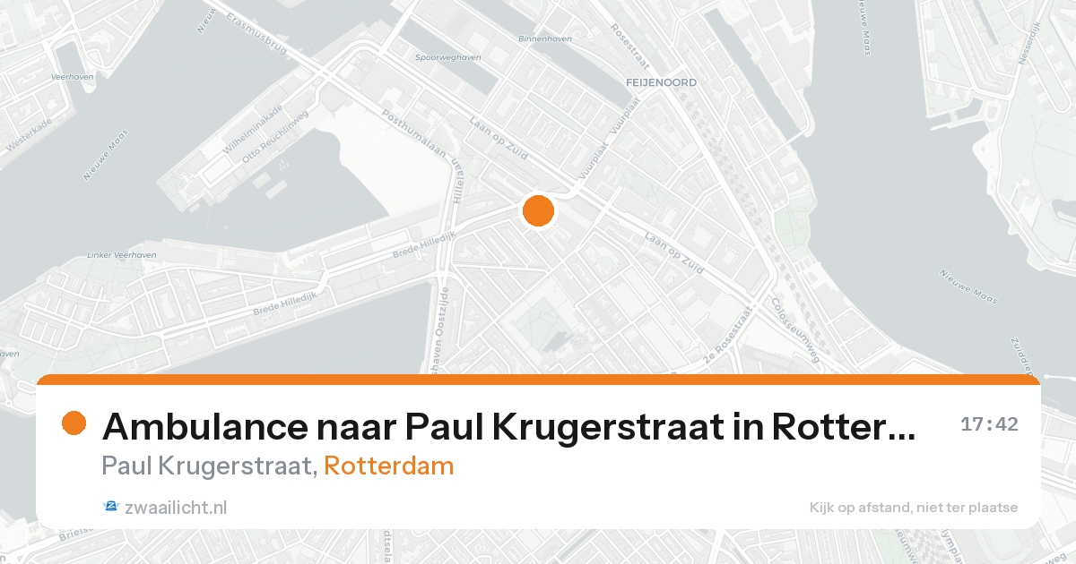 Ambulance naar Paul Krugerstraat in Rotterdam — 19 aug 2026