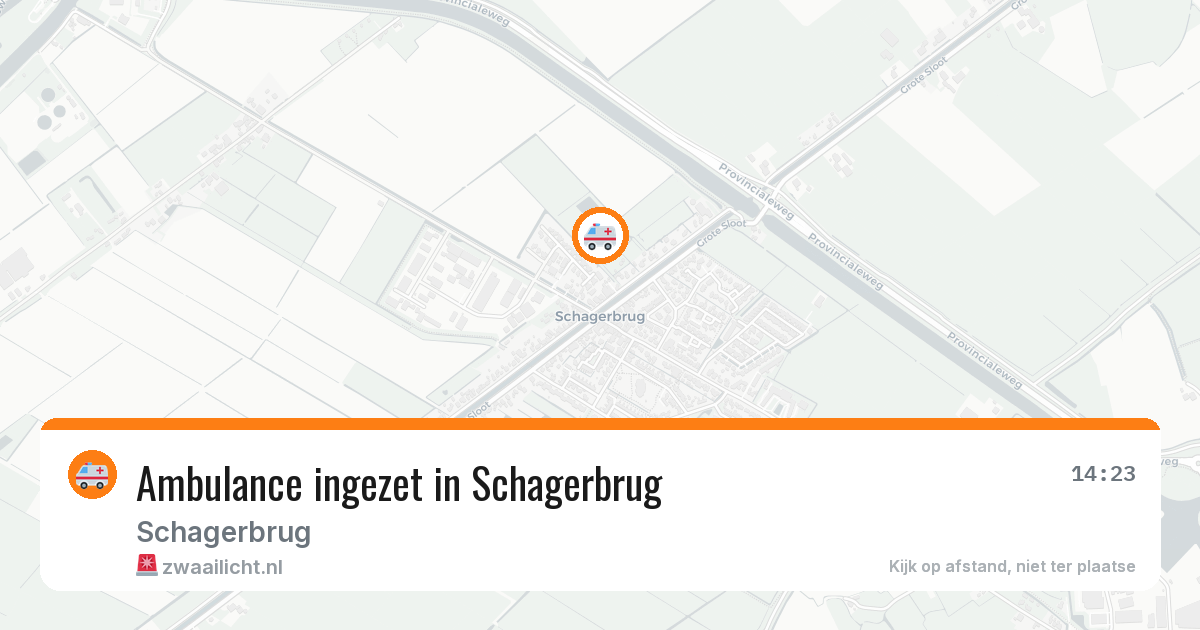 Ambulance ingezet in Schagerbrug — 13 feb 2026