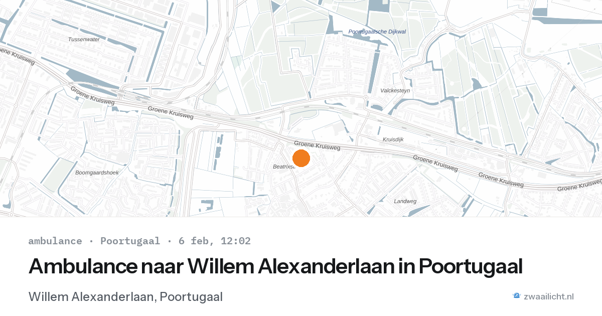 Ambulance naar Willem Alexanderlaan in Poortugaal — 6 feb 2026