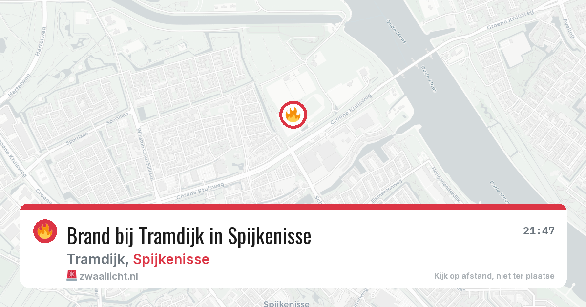 Brand bij Tramdijk in Spijkenisse — 25 jun 2026