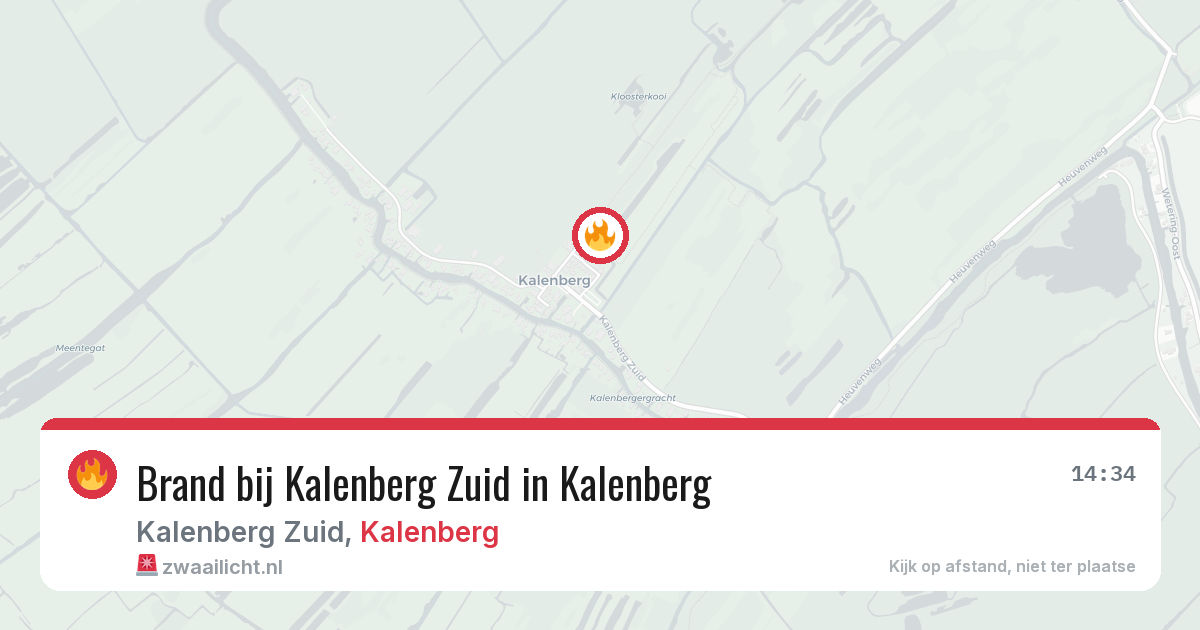 Brand bij Kalenberg Zuid in Kalenberg — 18 mei 2026