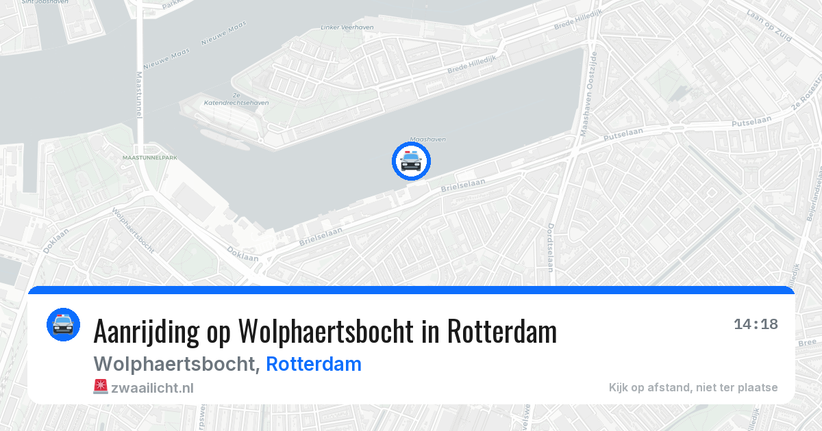 Aanrijding op Wolphaertsbocht in Rotterdam — 9 jul 2026