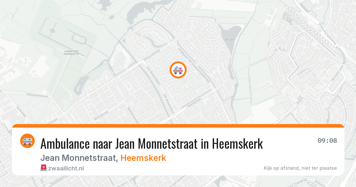 Ambulance naar Jean Monnetstraat in Heemskerk — 28 jun 2026