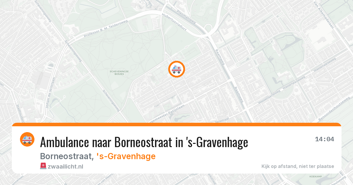 Ambulance naar Borneostraat in 's-Gravenhage — 5 aug 2026