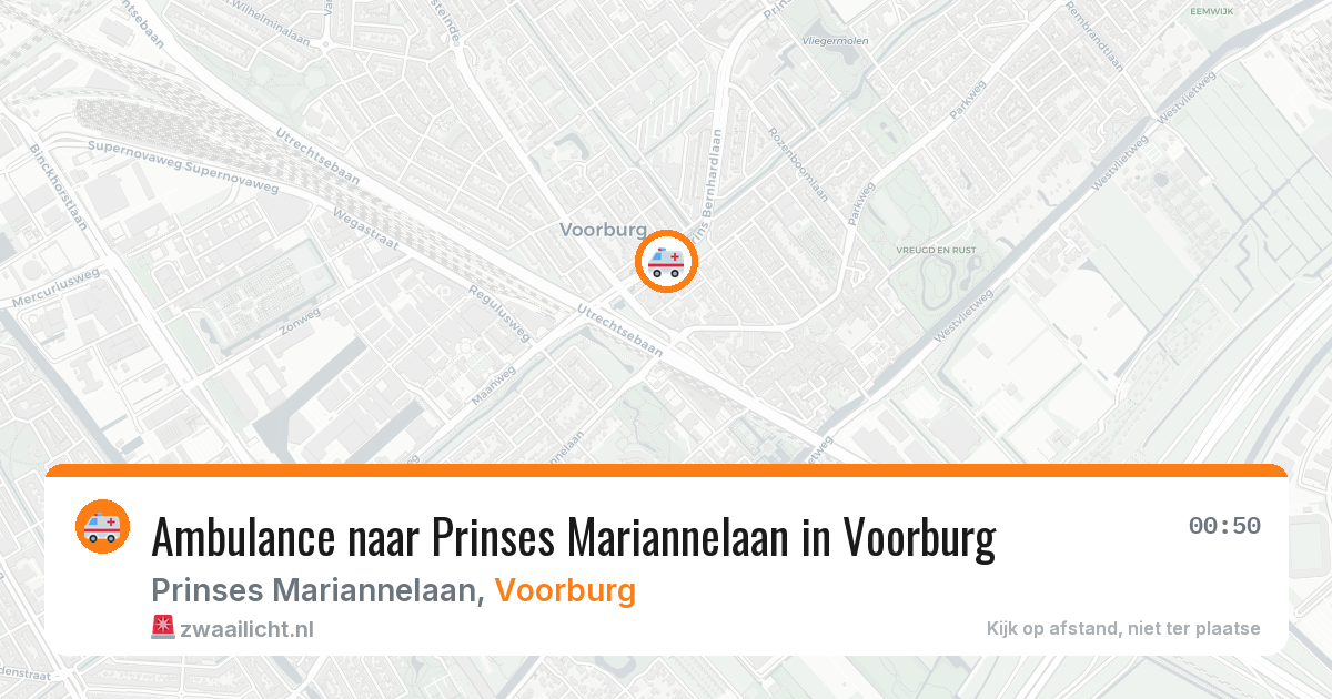 Ambulance naar Prinses Mariannelaan in Voorburg — 23 mrt 2026