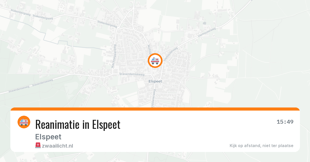 Reanimatie in Elspeet — 28 jun 2026