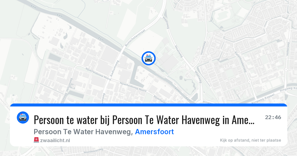 Persoon te water bij Persoon Te Water Havenweg in Amersfoort — 7 feb 2026