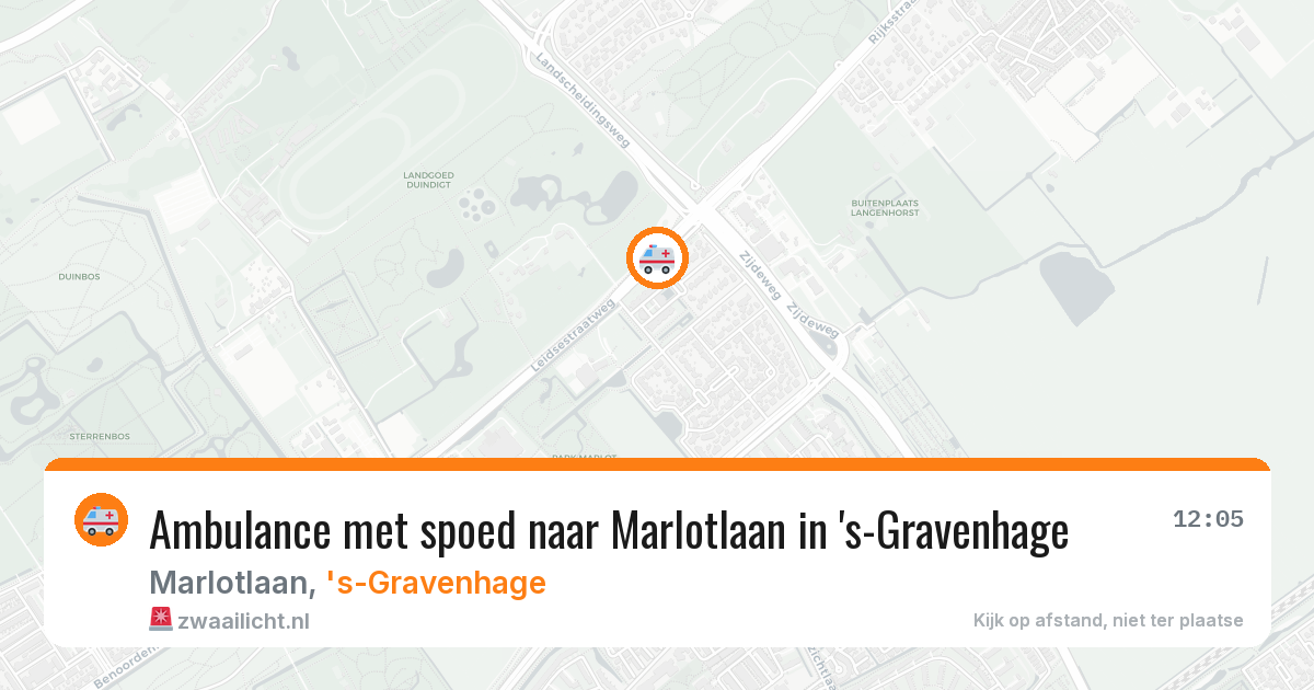 Ambulance met spoed naar Marlotlaan in 's-Gravenhage — 13 apr 2026