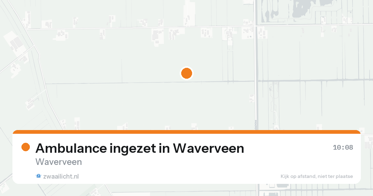 Ambulance ingezet in Waverveen — 17 aug 2026