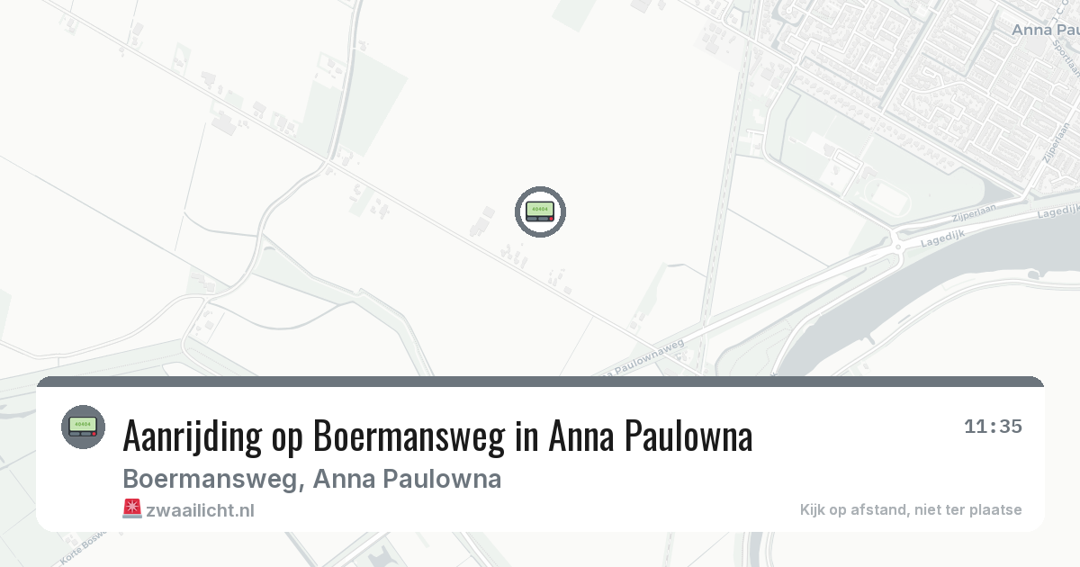 Aanrijding op Boermansweg in Anna Paulowna — 6 mrt 2026