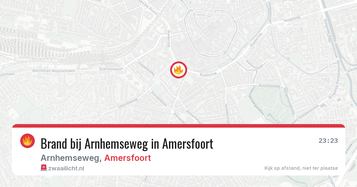 Brand bij Arnhemseweg in Amersfoort — 12 apr 2026
