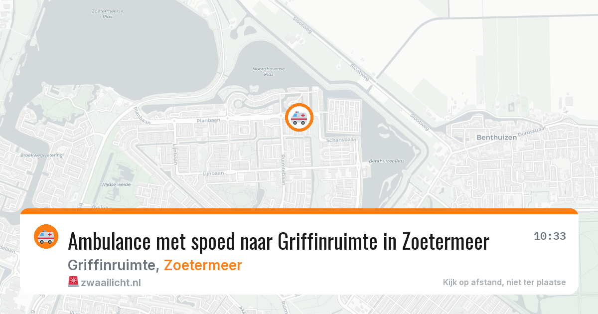 Ambulance met spoed naar Griffinruimte in Zoetermeer — 28 mrt 2026