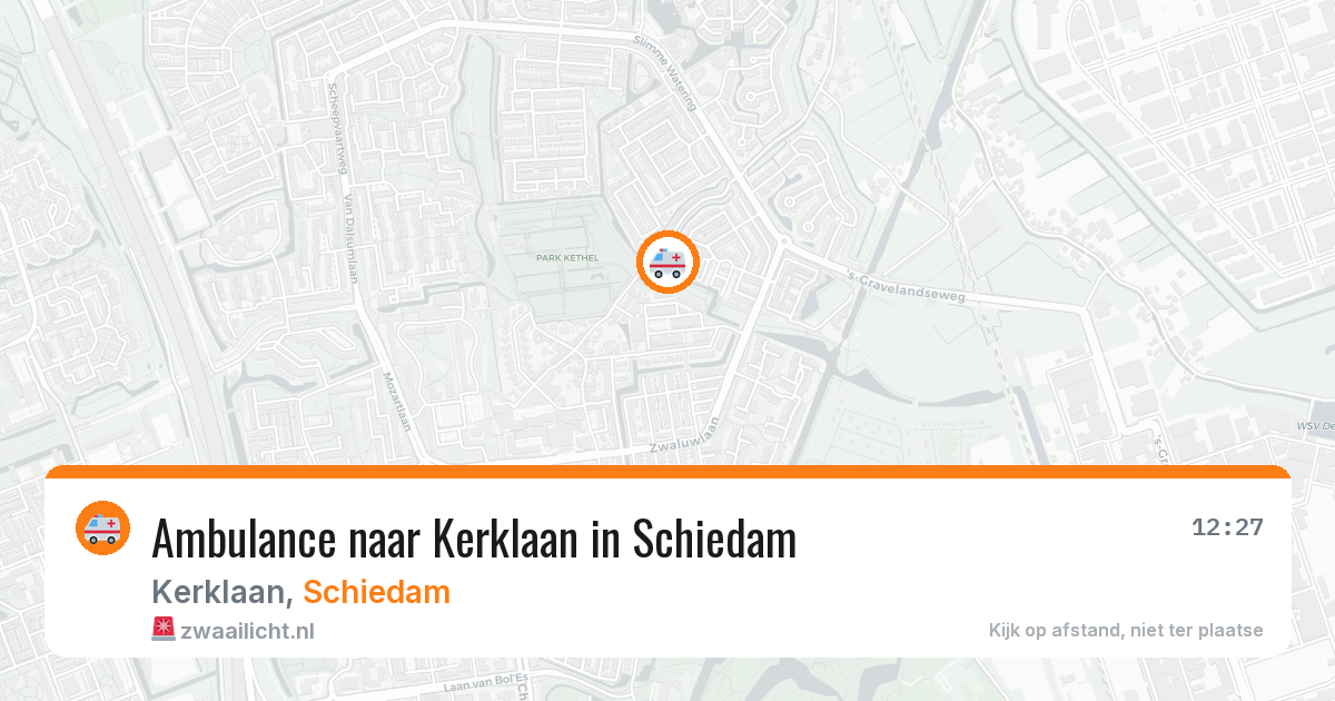 Ambulance naar Kerklaan in Schiedam — 18 mei 2026
