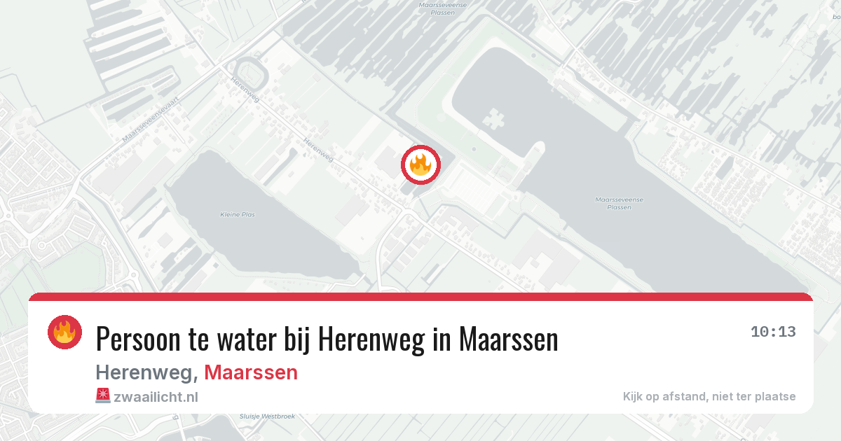 Persoon te water bij Herenweg in Maarssen — 14 mei 2026