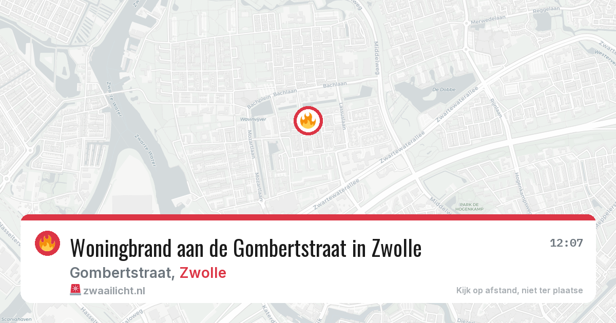 Woningbrand aan de Gombertstraat in Zwolle — 7 mei 2026
