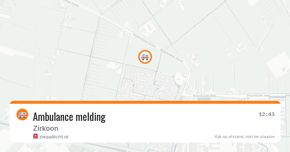 Ambulance melding — 15 jun 2026