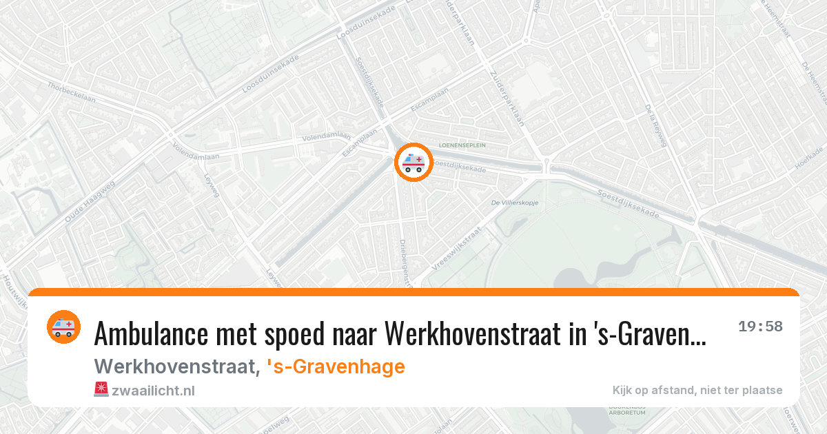 Ambulance met spoed naar Werkhovenstraat in 's-Gravenhage — 9 jun 2026