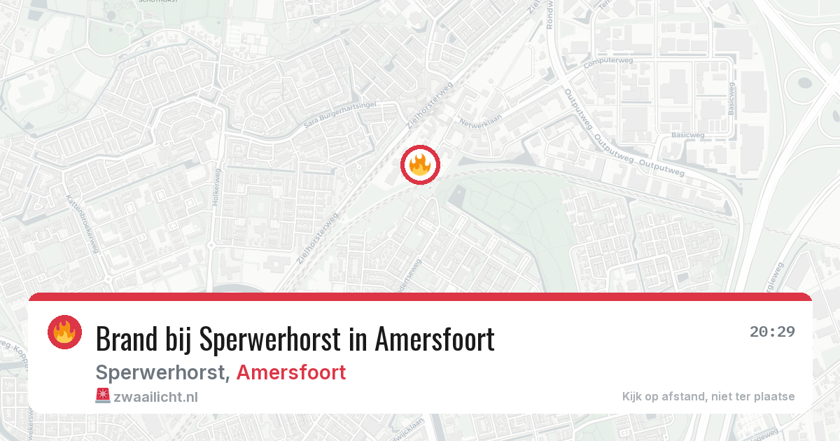 Brand bij Sperwerhorst in Amersfoort — 1 mei 2026