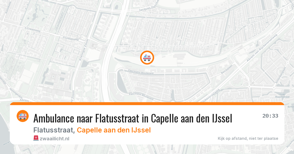 Ambulance naar Flatusstraat in Capelle aan den IJssel — 13 apr 2026