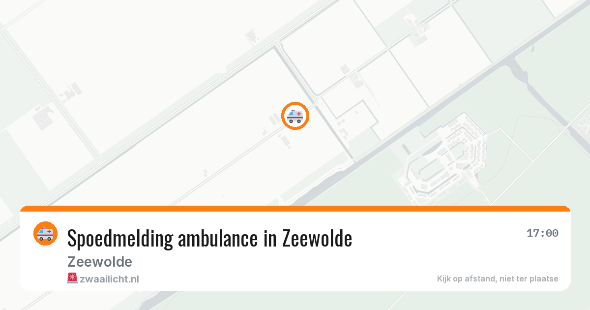 Spoedmelding ambulance in Zeewolde — 11 aug 2026