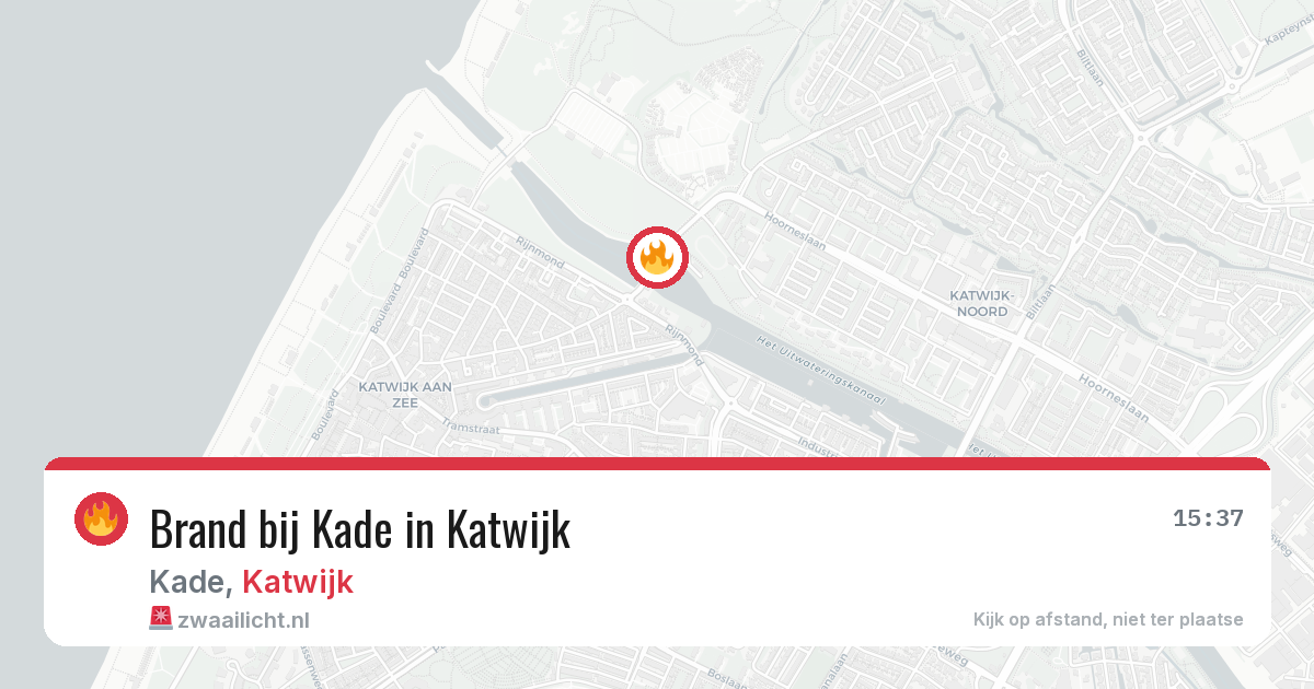Brand bij Kade in Katwijk — 12 jun 2026