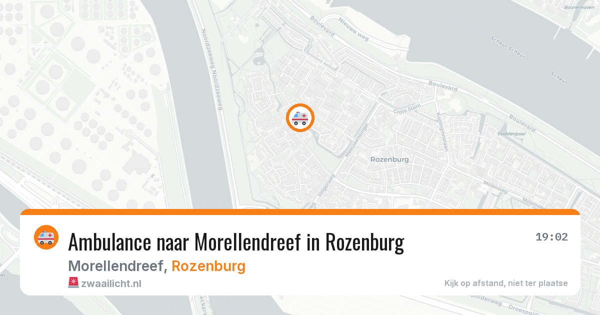 Ambulance naar Morellendreef in Rozenburg — 3 jun 2026