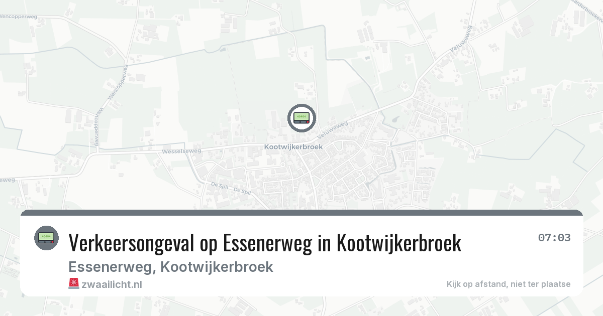 Verkeersongeval op Essenerweg in Kootwijkerbroek — 12 mrt 2026