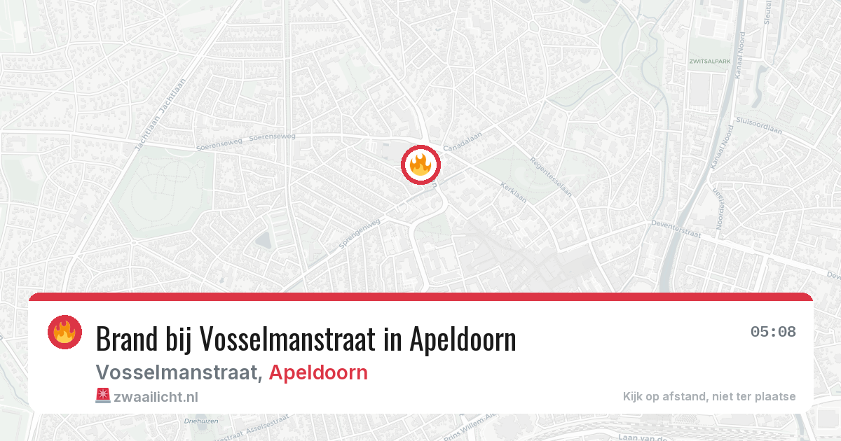 Brand bij Vosselmanstraat in Apeldoorn — 28 jun 2026