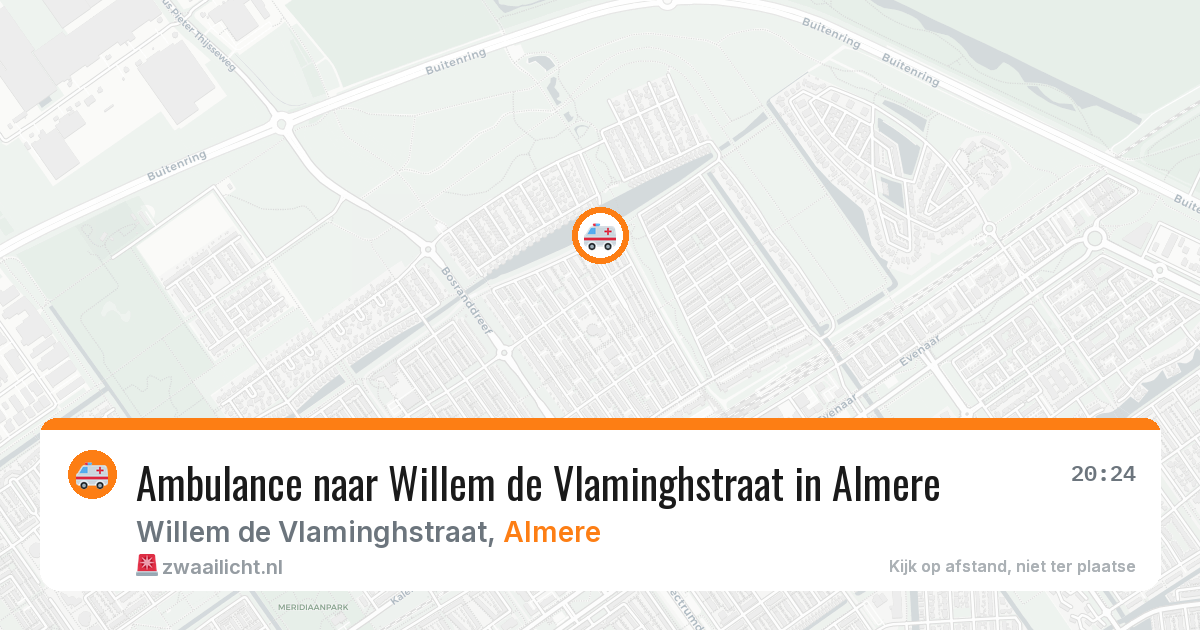 Ambulance naar Willem de Vlaminghstraat in Almere — 13 apr 2026