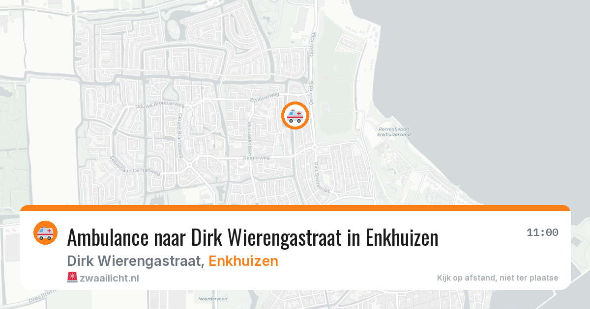 Ambulance naar Dirk Wierengastraat in Enkhuizen — 26 apr 2026