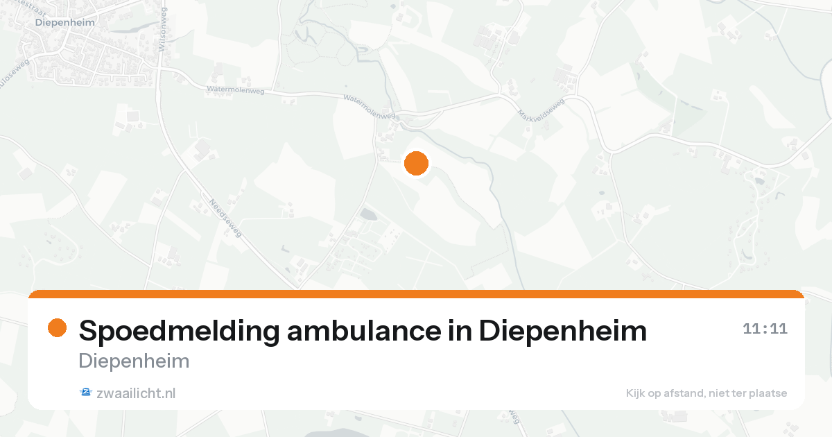 Spoedmelding ambulance in Diepenheim — 13 jul 2026