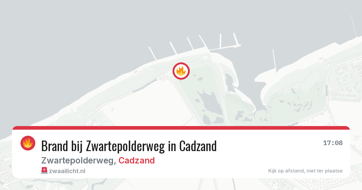 Brand bij Zwartepolderweg in Cadzand — 12 aug 2026