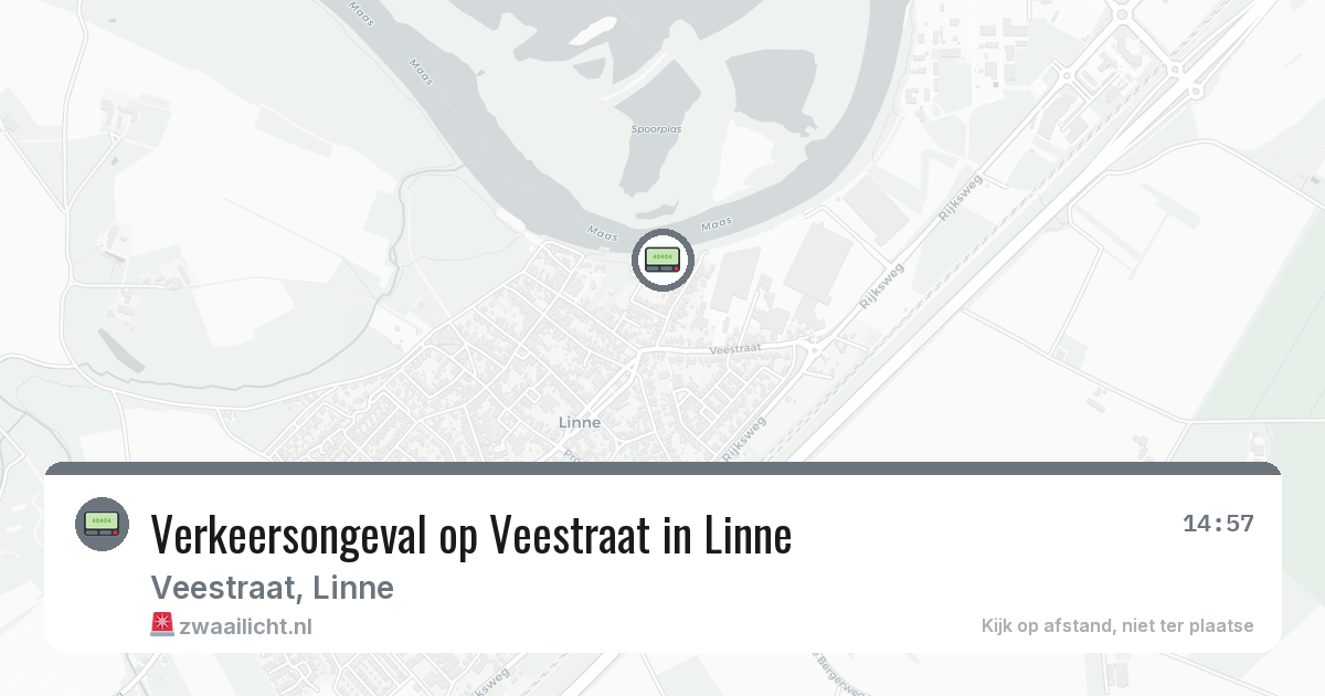 Verkeersongeval op Veestraat in Linne — 25 feb 2026