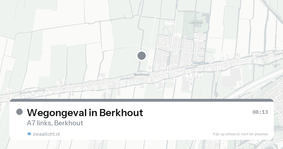 Wegongeval in Berkhout — 7 feb 2026
