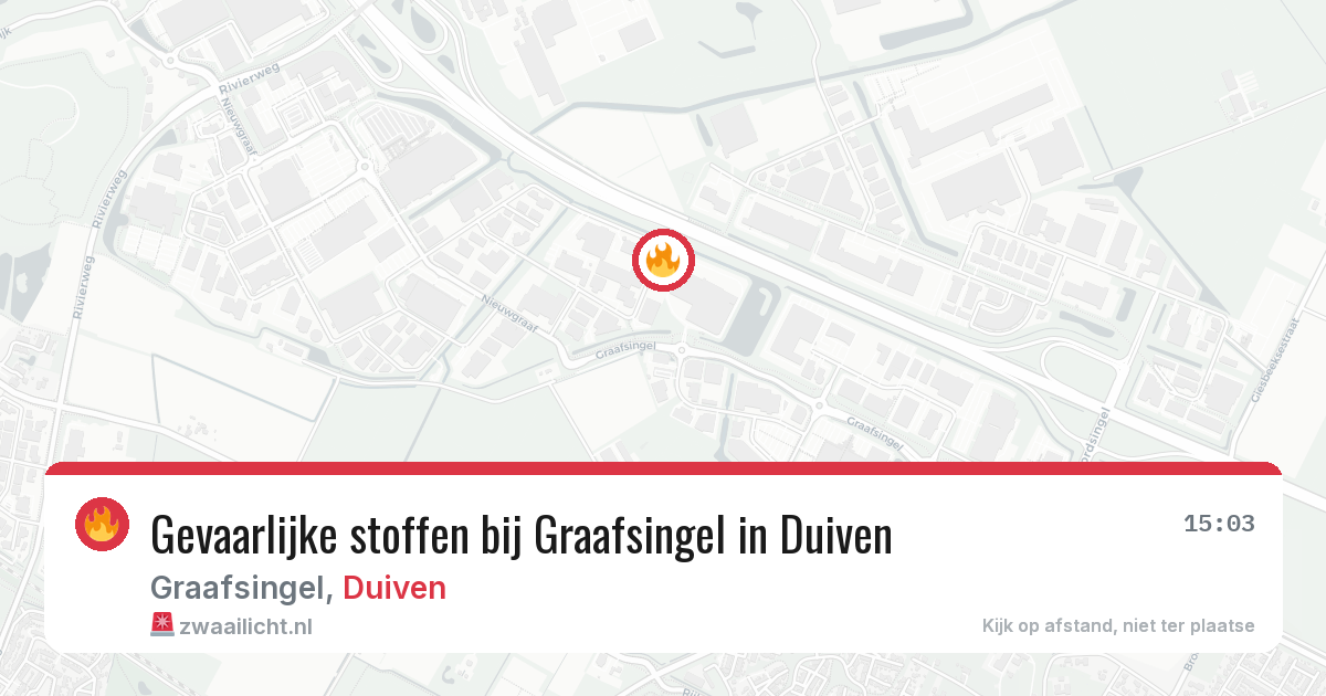 Gevaarlijke stoffen bij Graafsingel in Duiven — 22 jun 2026
