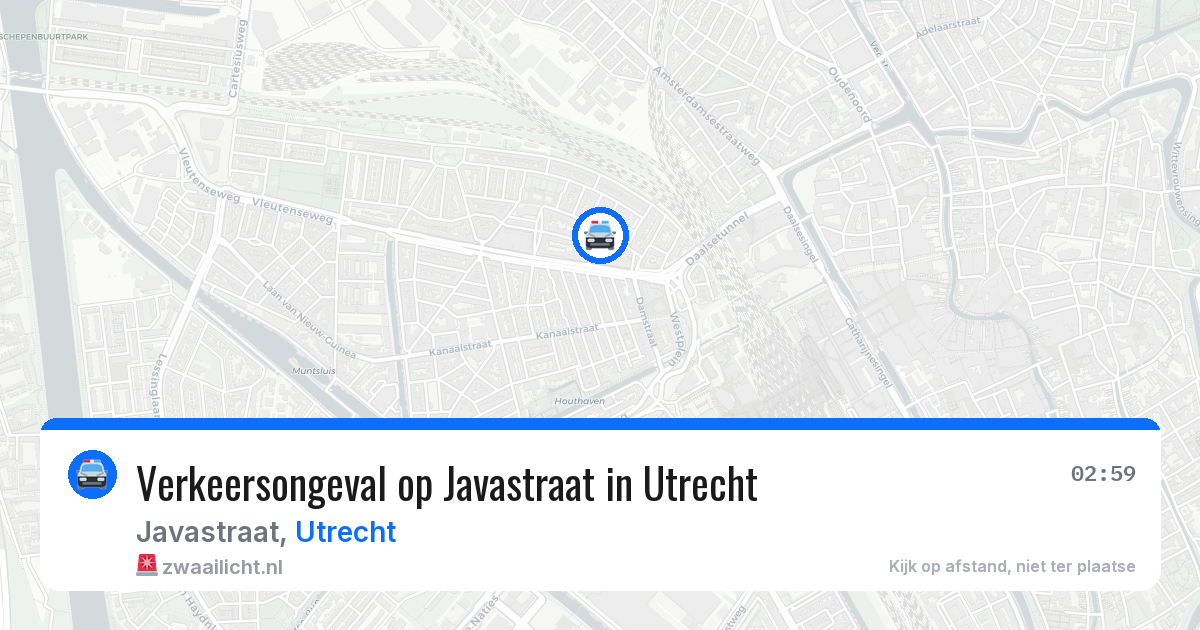 Verkeersongeval op Javastraat in Utrecht — 12 jul 2026