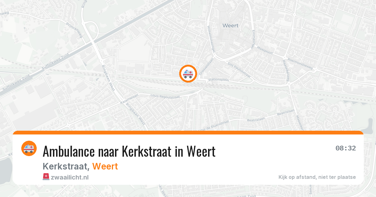 Ambulance naar Kerkstraat in Weert — 28 jul 2026