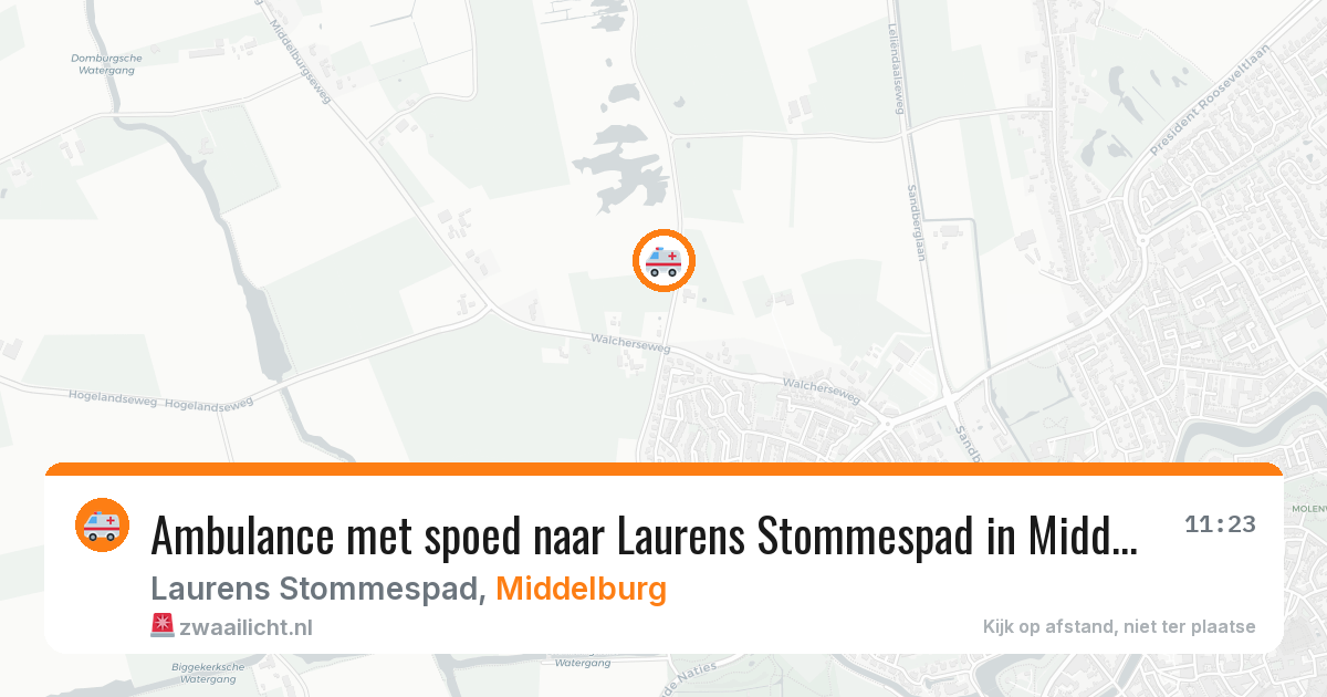 Ambulance met spoed naar Laurens Stommespad in Middelburg — 18 jan 2026