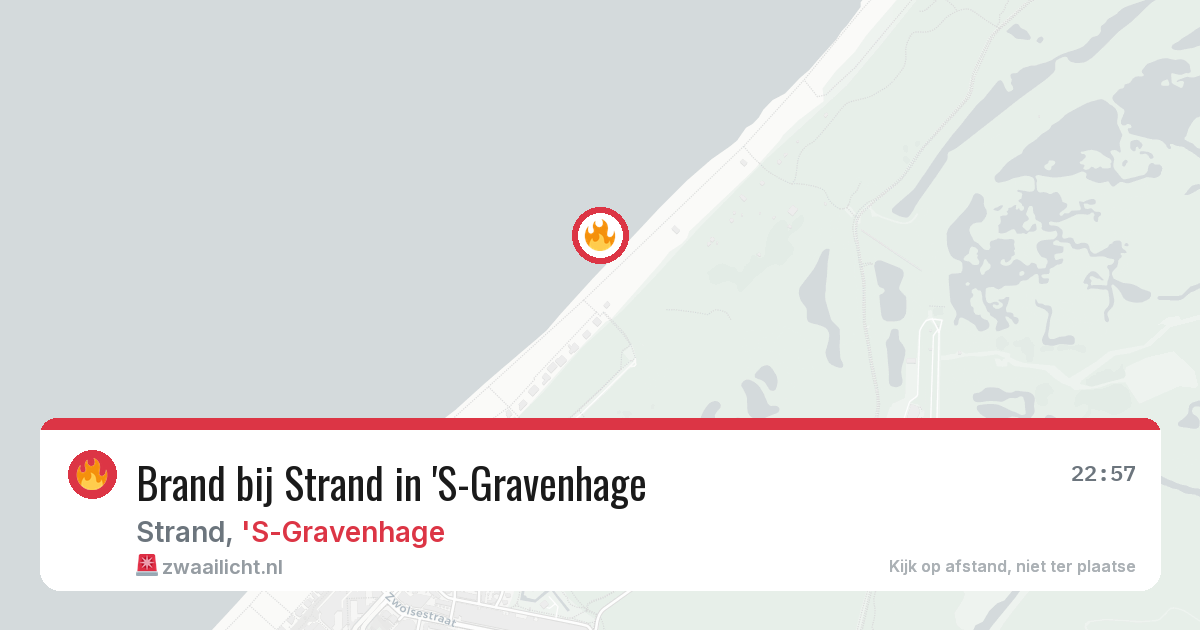 Brand bij Strand in 'S-Gravenhage — 16 jul 2026